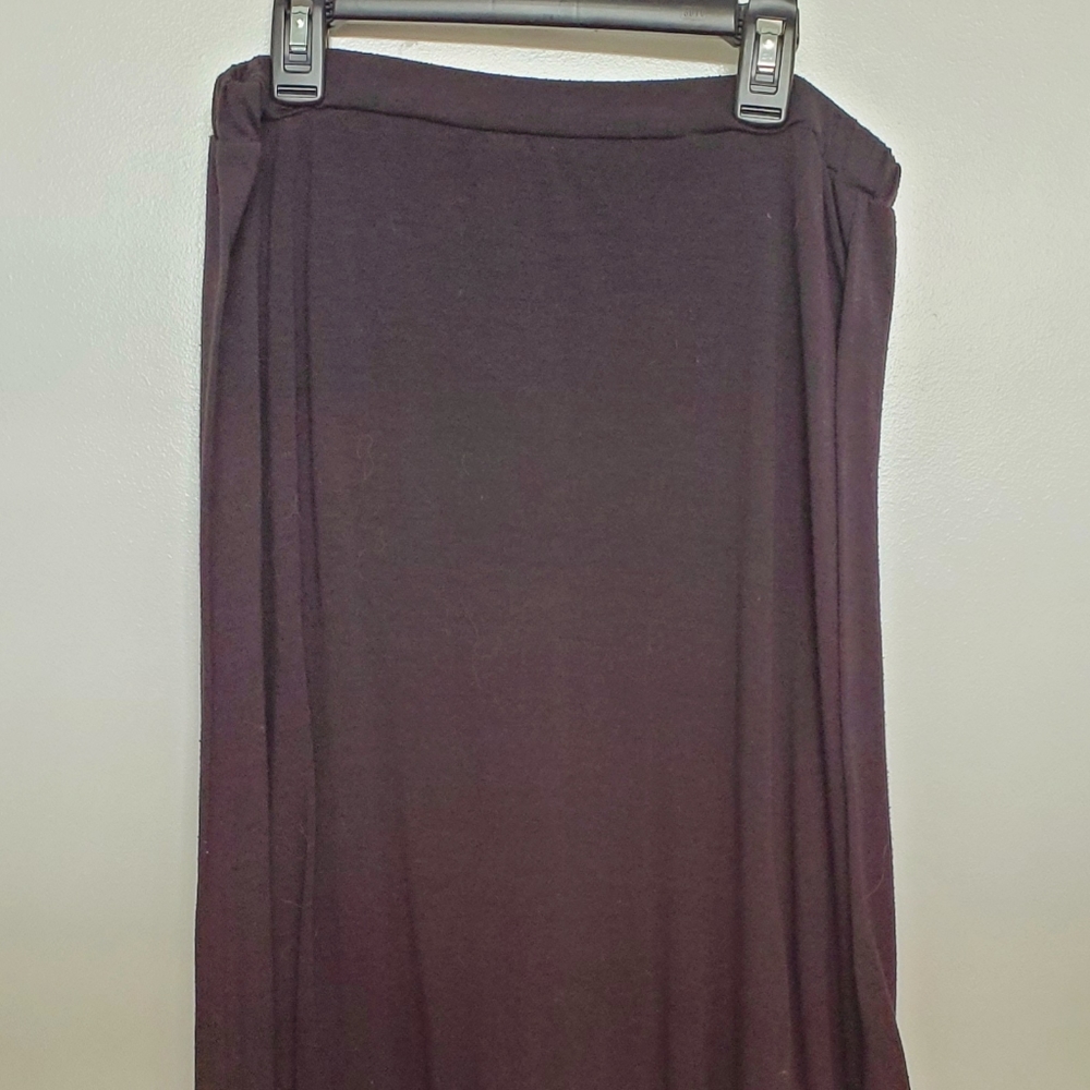 Solid Black Maxi Skirt